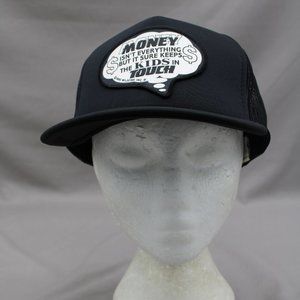 Vintage Patched Trucker Hat - Money Keeps the Kids in Touch - Adult Snapback